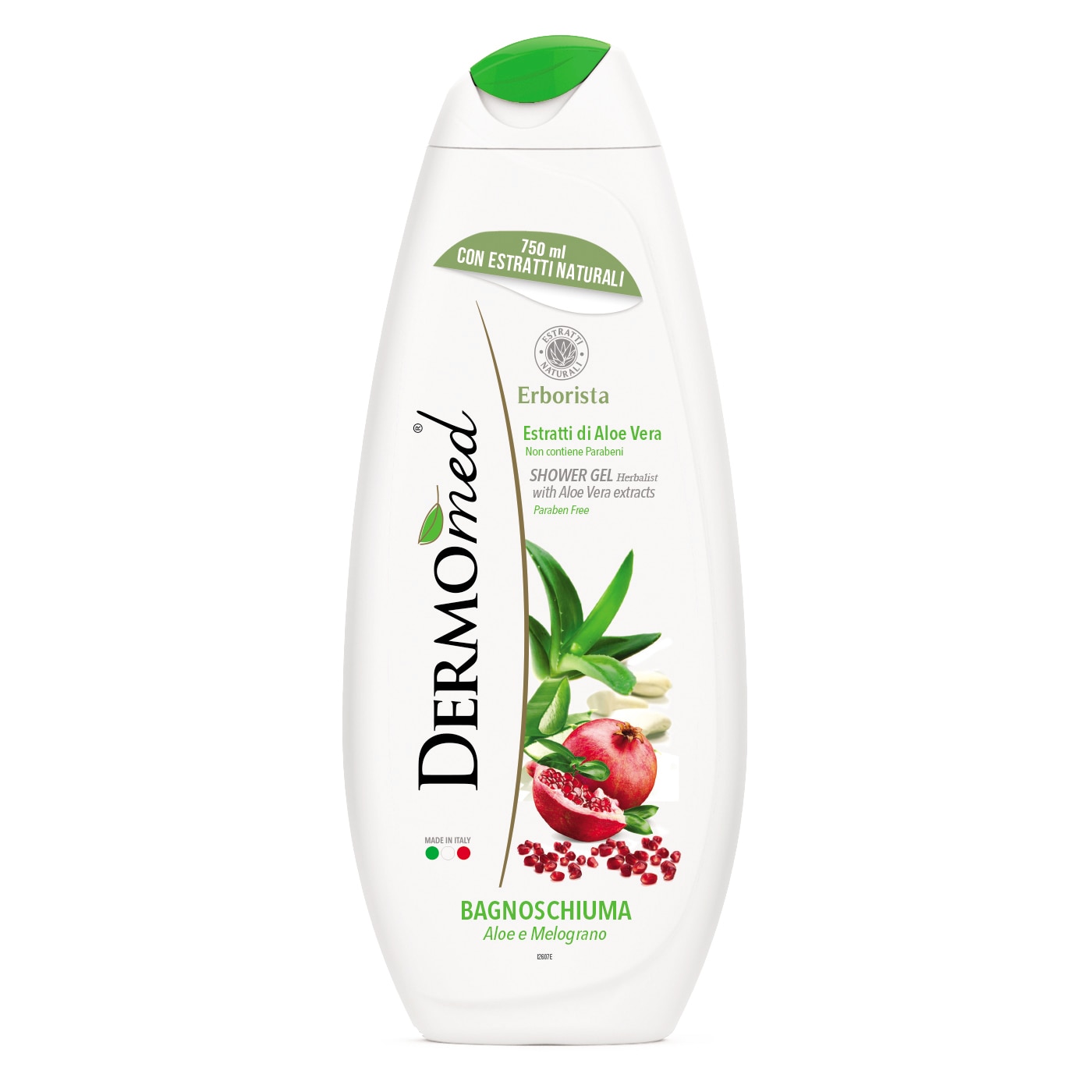 Gel de dus Dermomed cu aloe si rodie, 750 ml