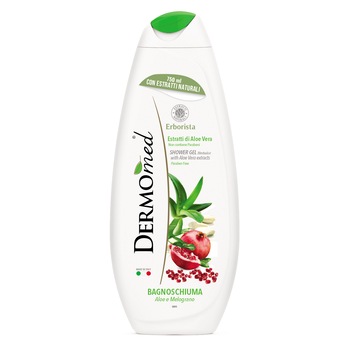Gel de dus Dermomed cu aloe si rodie, 750 ml Gel de dus Dermomed cu aloe si rodie, 750 ml