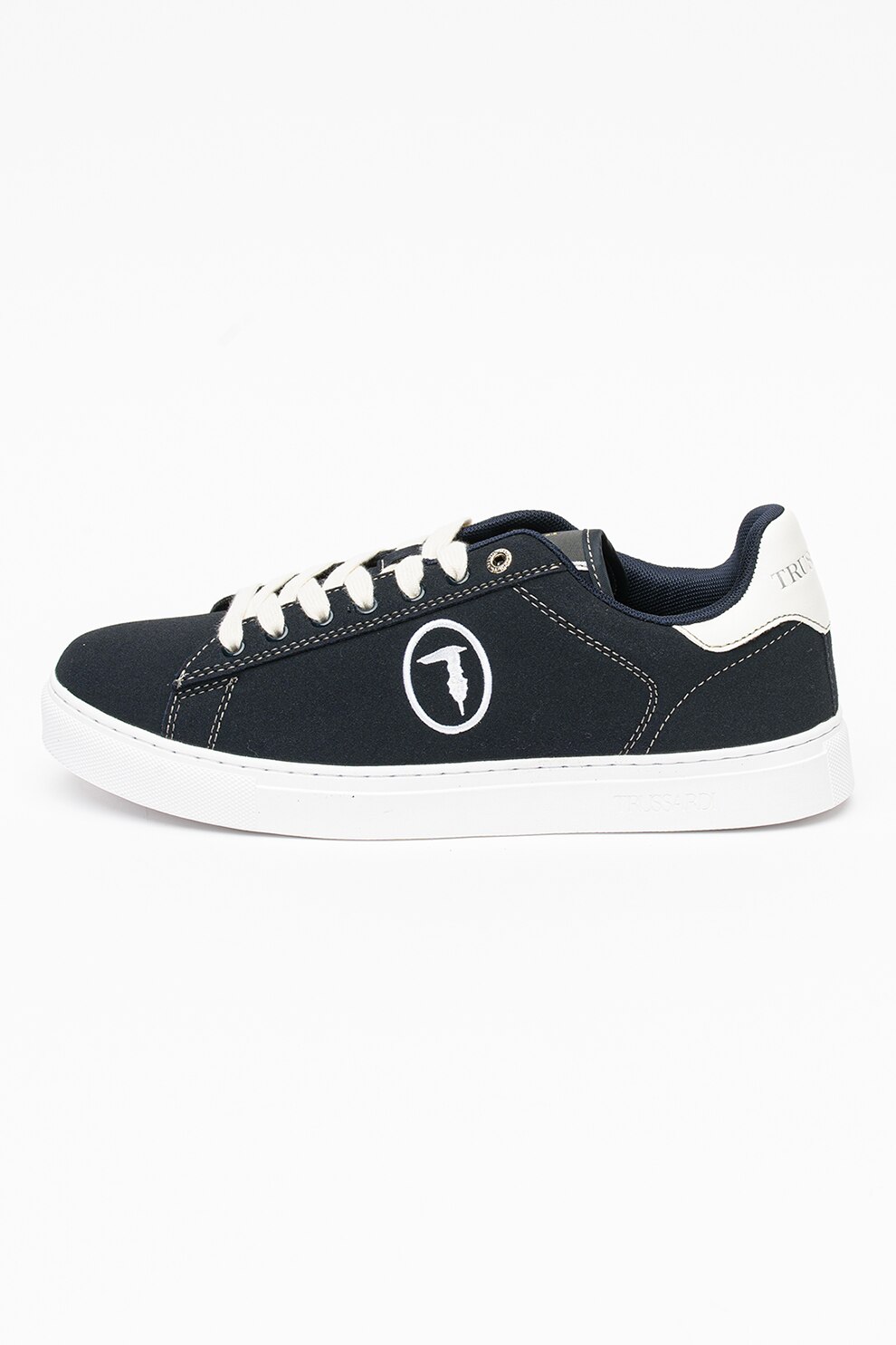 Trussardi, Pantofi sport cu logo Danus, Bleumarin