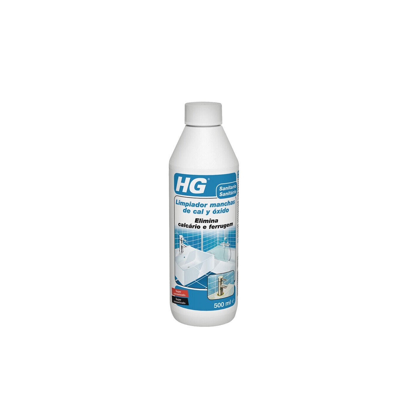 Solutie pentru indepartarea calcarului HG Super Concentrated Rust & Lime Stain Cleaner, 500 ml