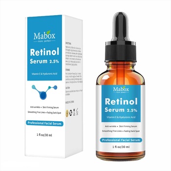 Ser cu Retinol 2.5%, Vitamina E si Acid Hialuronic Mabox, 30 ml Ser cu Retinol 2.5%, Vitamina E si Acid Hialuronic Mabox, 30 ml