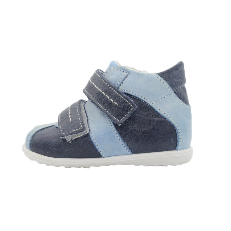 Ghete ortopedice din piele baieti Emel E940, Bleumarin 18