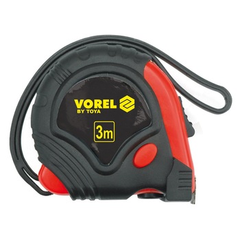 Ruleta Vorel, rosu-negru, 7.5m x 25mm Ruleta Vorel, rosu-negru, 7.5m x 25mm