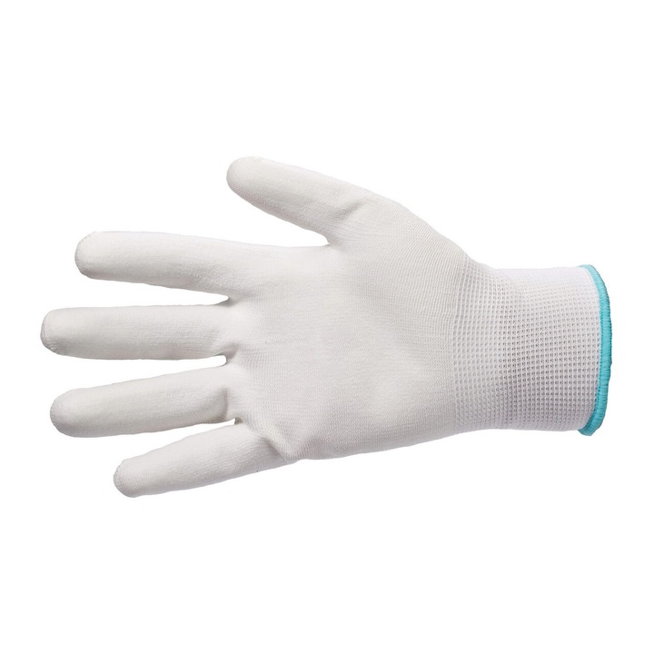 Poliuretán munkakesztyű, BUNTER fehér-L, BEOROL