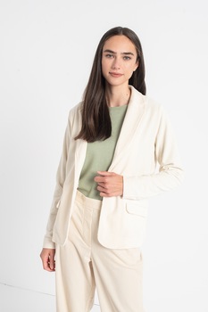 Marc O'Polo, Sacou cu revere decupate, Bej Marc O'Polo, Sacou cu revere decupate, Bej