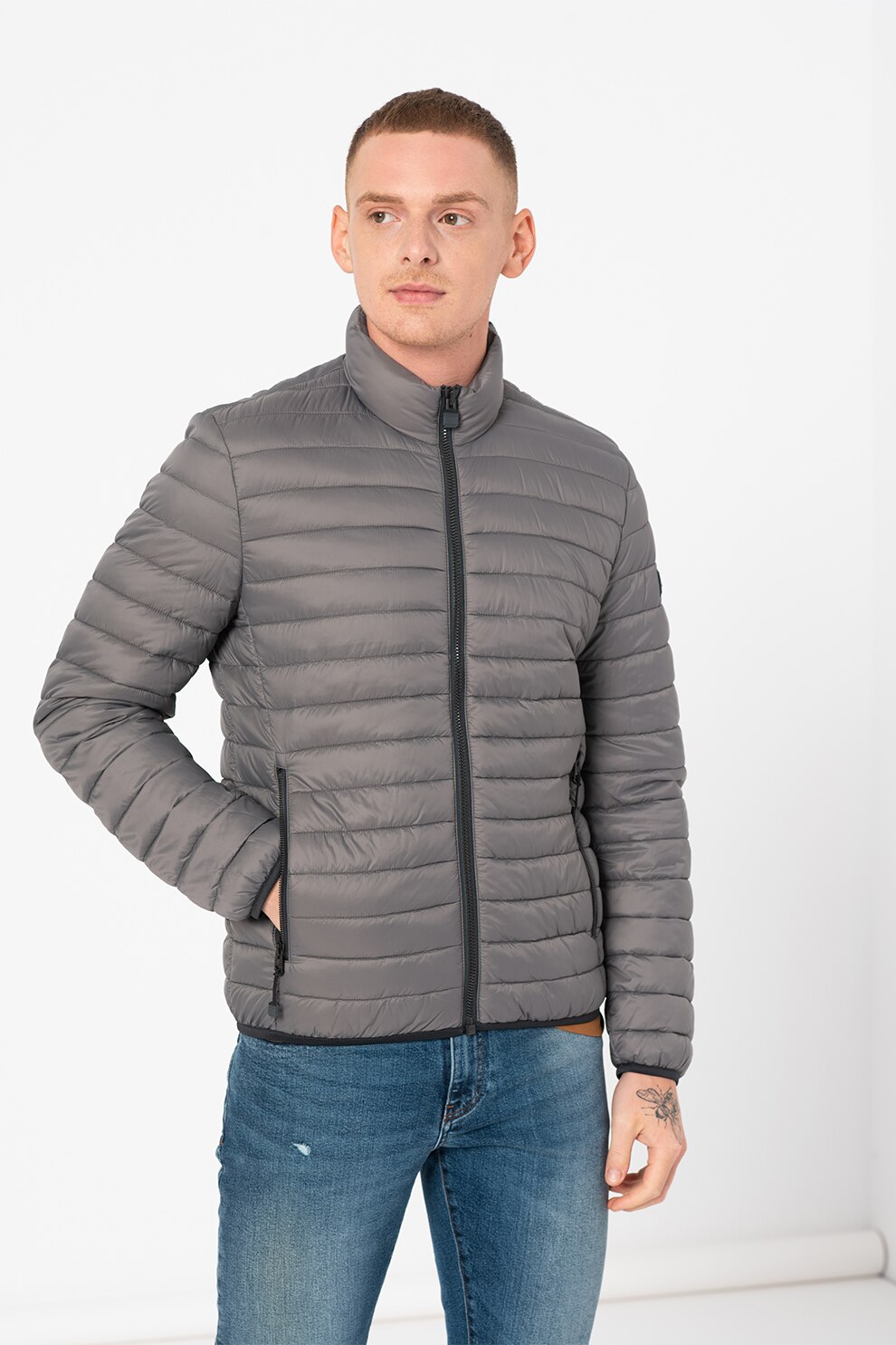 Marc O'Polo, Geaca usoara cu vatelina, Gri inchis, 2XL