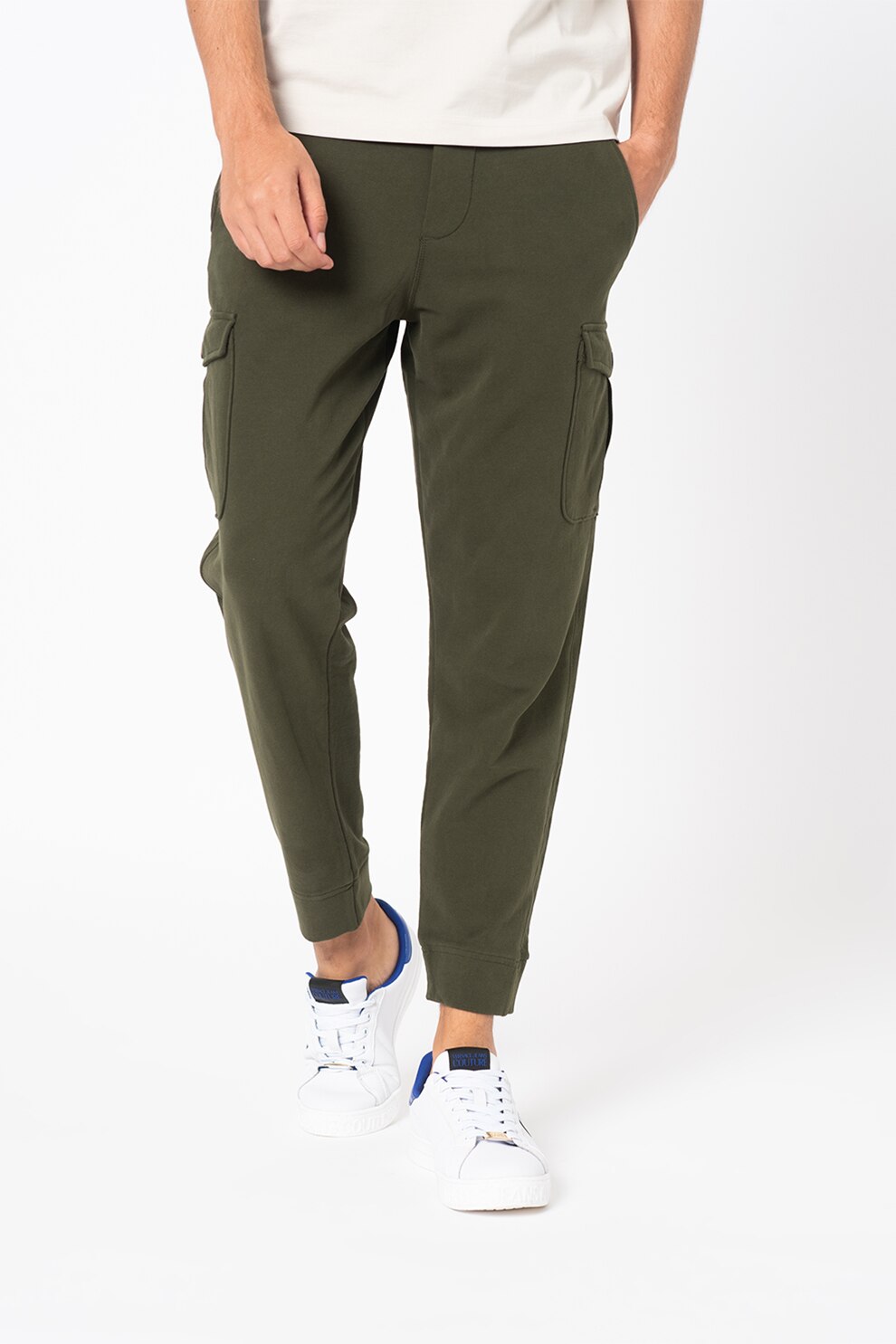 Marc O'Polo, Pantaloni sport cargo conici, Verde