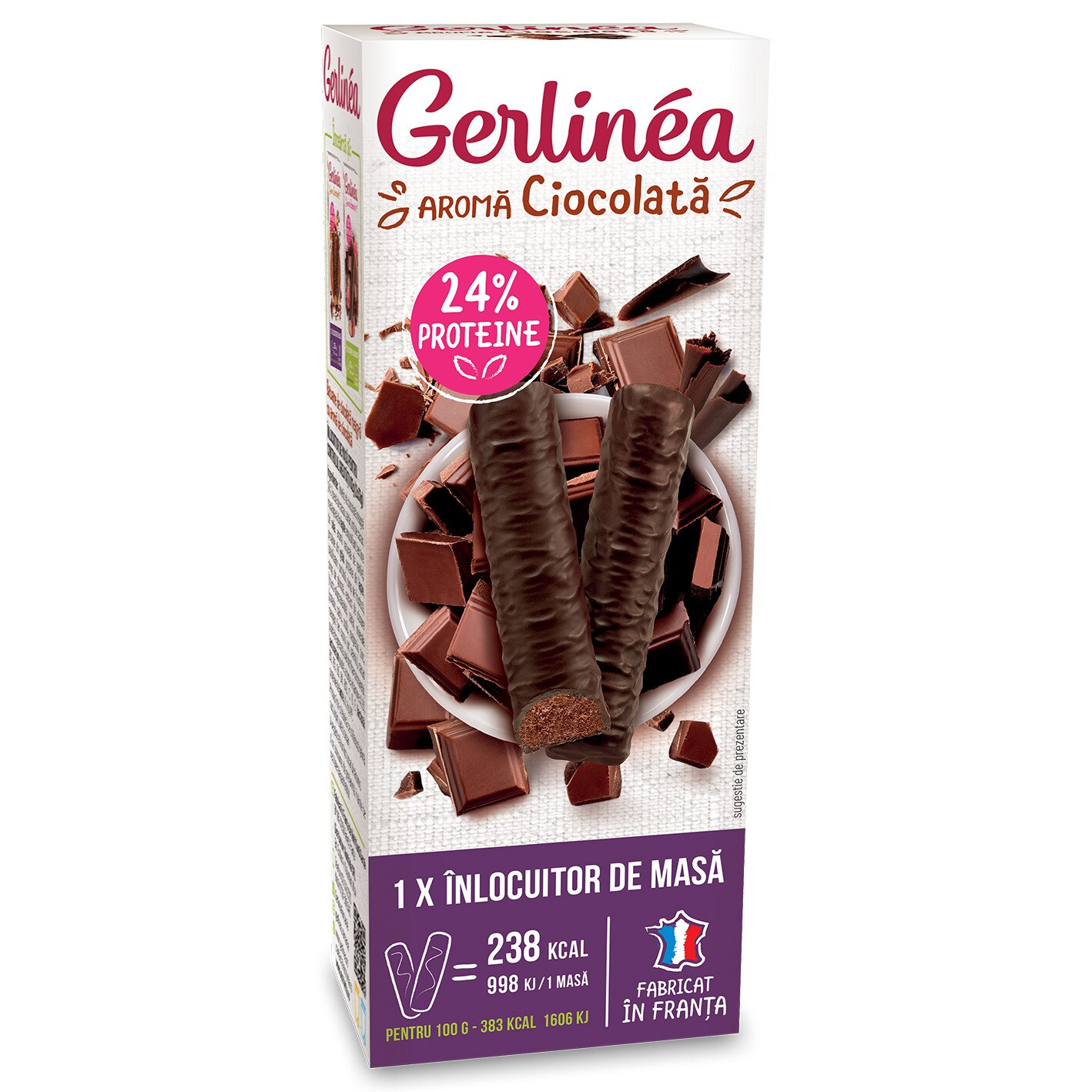 Batoane mini cu ciocolata Gerlinea, 62g