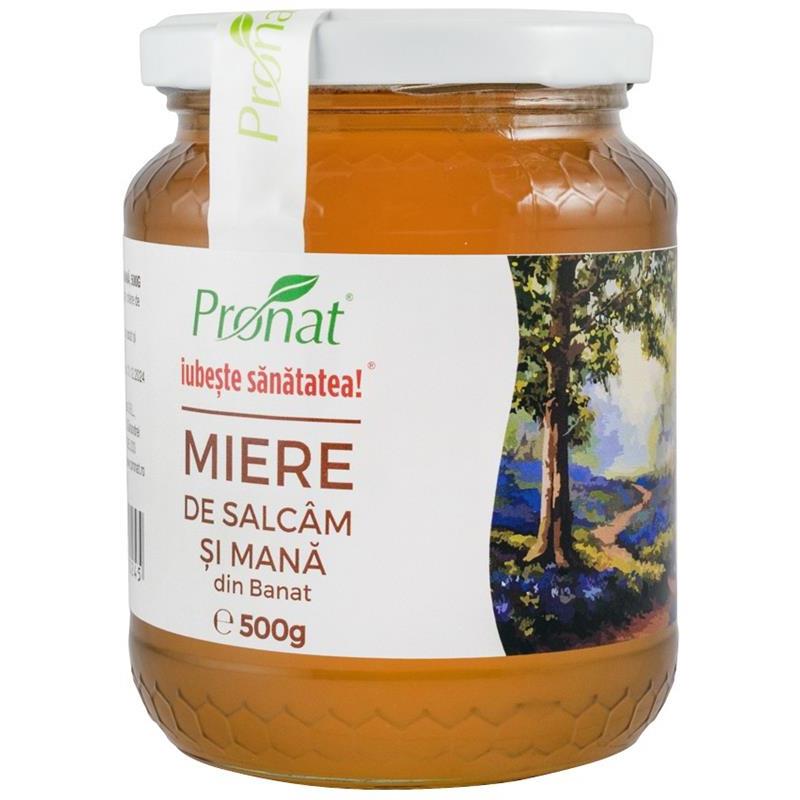 Miere de Salcam si Mana 500 grame Pronat