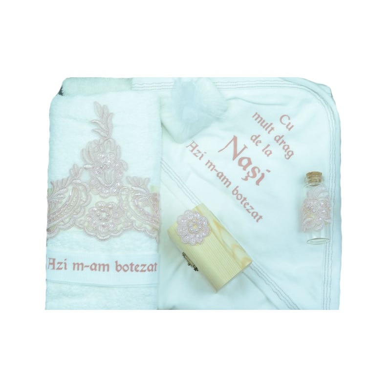 Trusou botez Fete Mini Bimbi TBMB25-0-6-luni, Multicolor