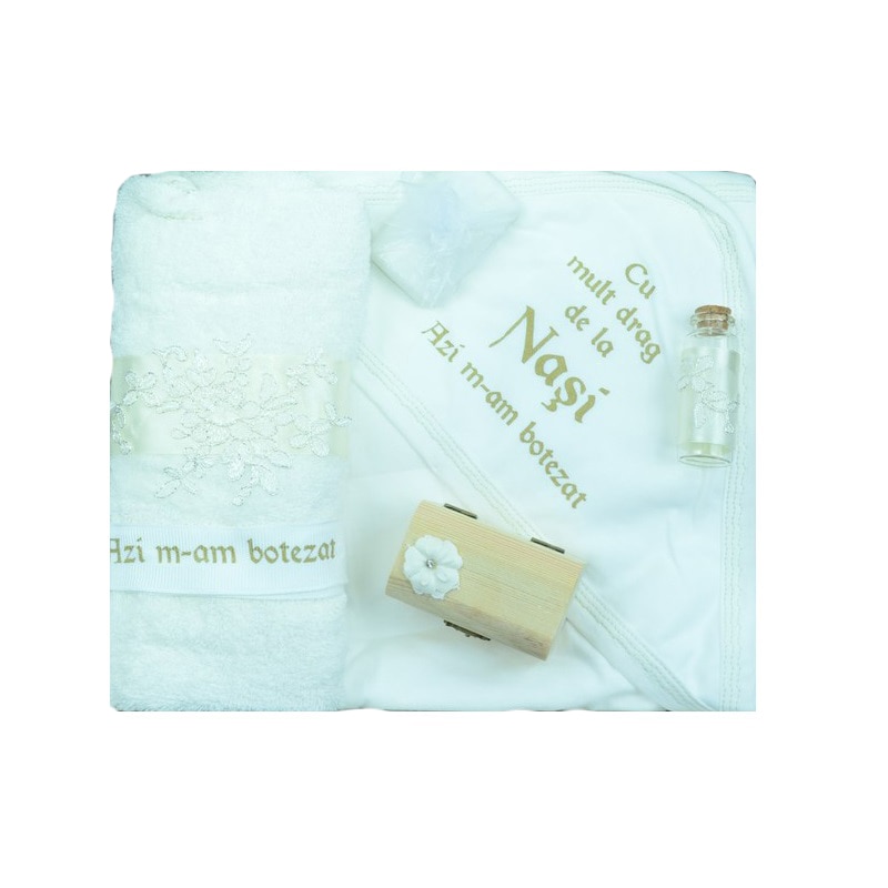 Trusou botez Fete Mini Bimbi TBMB22-0-6-luni, Crem