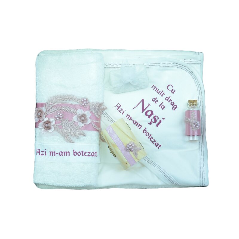 Trusou botez Fete Mini Bimbi TBMB31-0-6-luni, Multicolor