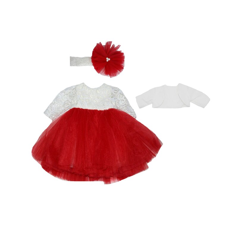 Set 3 piese pentru fete Mini Bimbi RBMB3-RO, Rosu