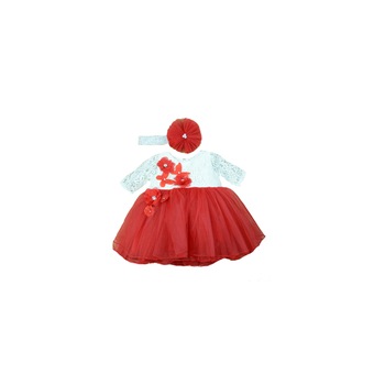 Set 2 piese pentru fete Colibri 1112, Rosu 3-6 luni Set 2 piese pentru fete Colibri 1112, Rosu 3-6 luni