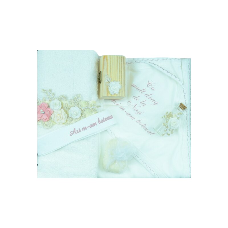 Trusou botez Fete Mini Bimbi TMB-01-0-6-luni, Multicolor