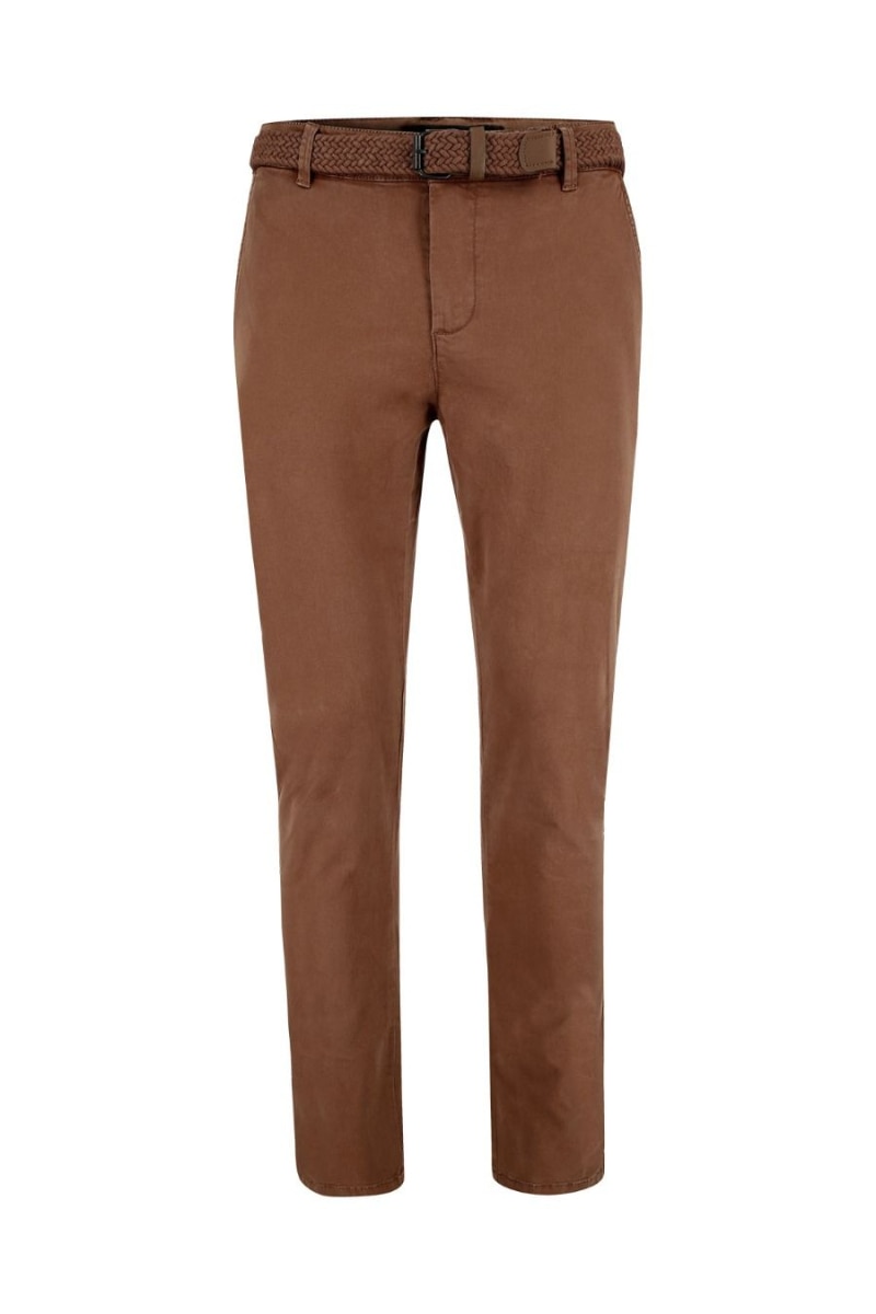 Pantaloni Volcano R-Lucky, Bumbac/Elastan, Maro, Maro