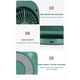 Ventilator Portabil, Pentru Birou cu acumulator de 2000 mAh, Functie de Umidificare, Racire si Rotire, cu USB si Led, 3 Trepte de Viteza, Verde