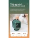 Ventilator Portabil, Pentru Birou cu acumulator de 2000 mAh, Functie de Umidificare, Racire si Rotire, cu USB si Led, 3 Trepte de Viteza, Verde