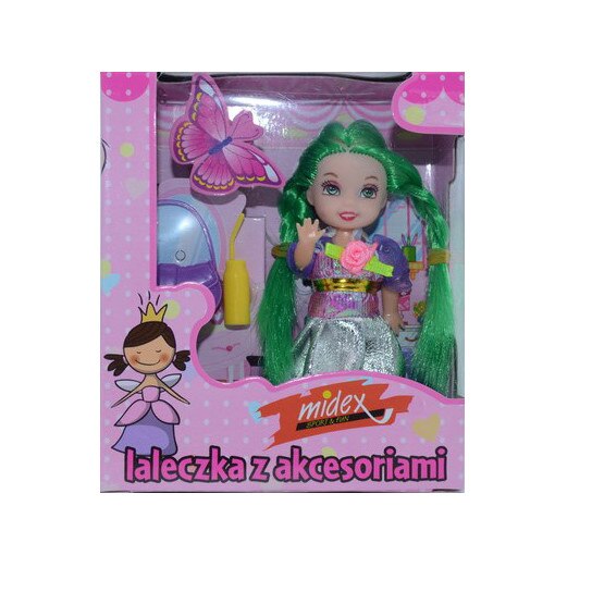 Jucarie papusa cu accesorii-Midex 2798C-V, Verde