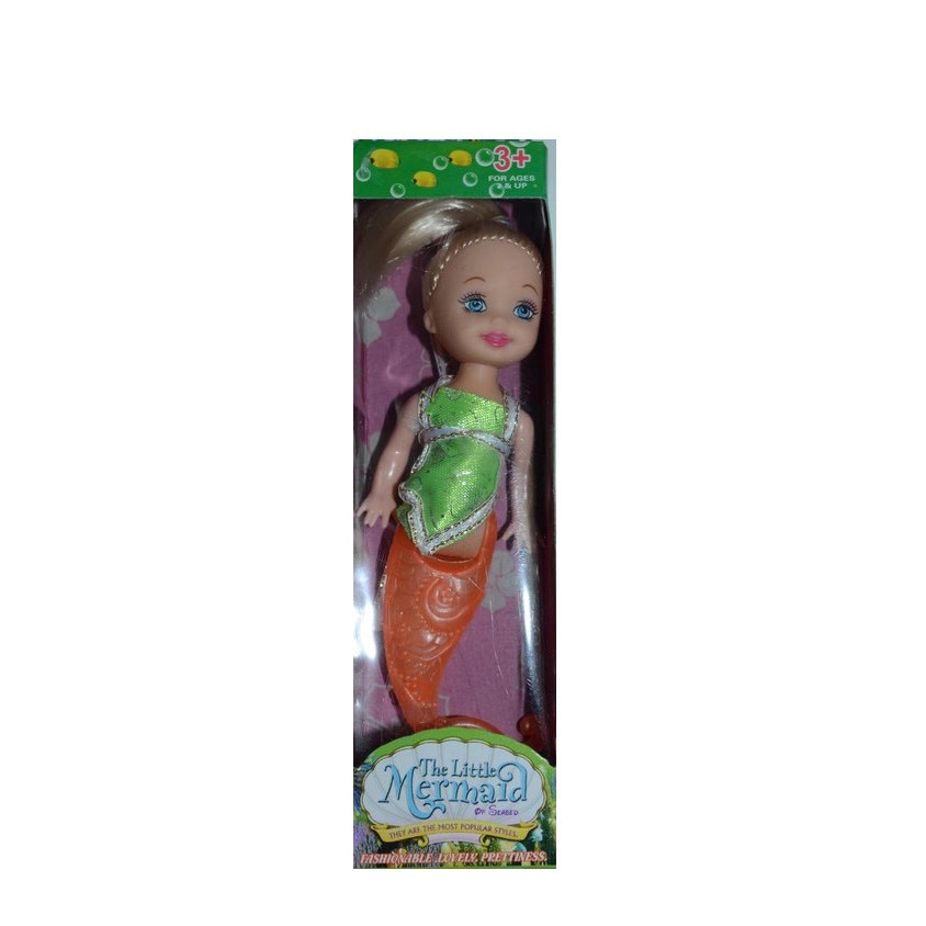 Jucarie papusa sirena-Midex 3009L-GA, Galben