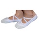 Balerini din panza pentru balet Mini Junior BLR1, Alb