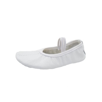 Balerini pentru balet din piele pentru copii Mini Junior BLRNN1, Alb 30 Balerini pentru balet din piele pentru copii Mini Junior BLRNN1, Alb 30