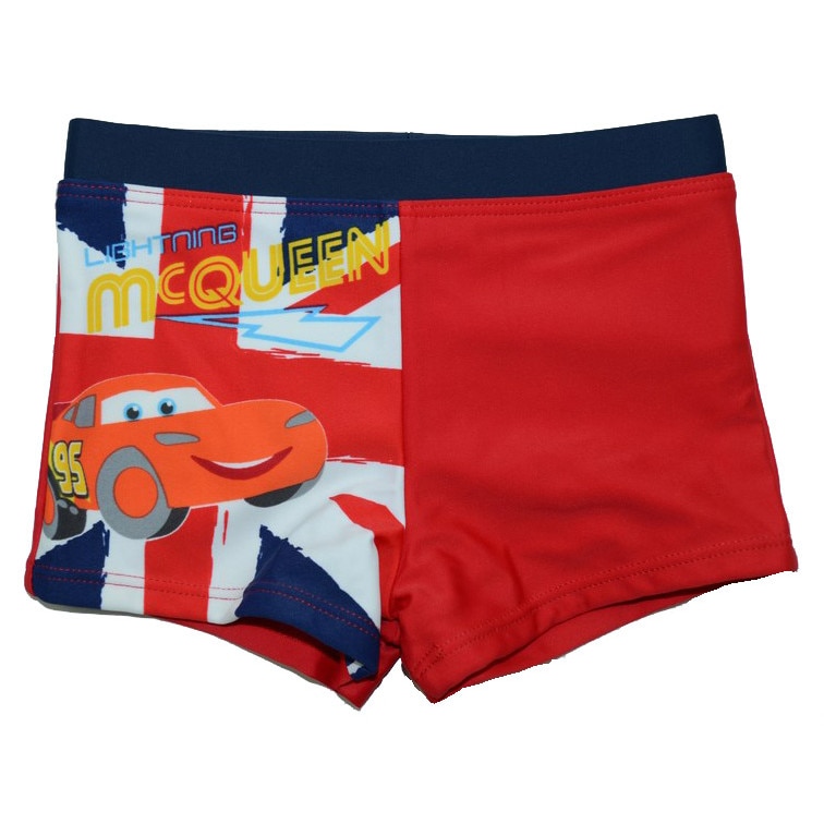 Boxeri de plaja pentru baieti Disney Cars EN0125R, Rosu 9693