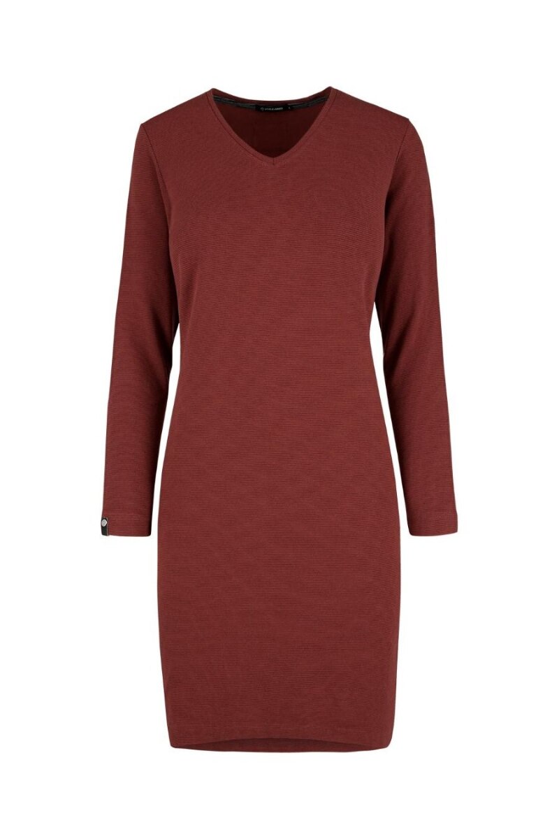 Rochie Volcano G-Zoe, Bumbac/Fibre metalice/Elastan, Rosu