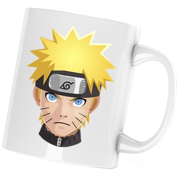 Cana Naruto Sasuke Head Band Manga Anime, alba, 330 ml Cana Naruto Sasuke Head Band Manga Anime, alba, 330 ml