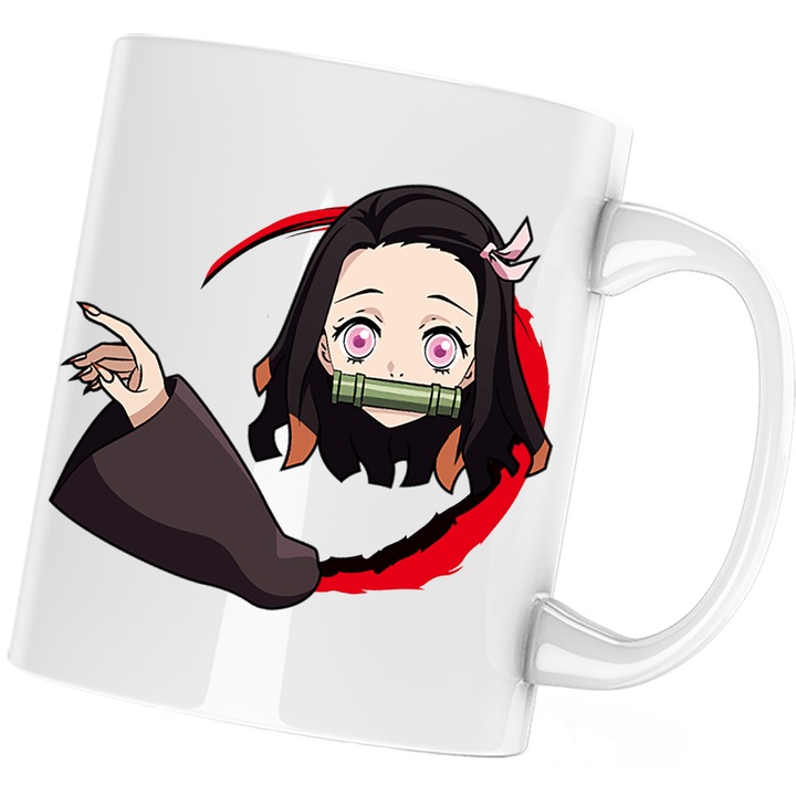 Cana Demon Slayer Nezuko Kamado Japan Manga, бял, 330 мл