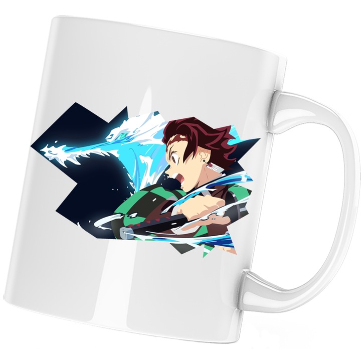 Cana Demon Slayer Tanjiro Attack Kimetsu no Yaiba, бял, 330 мл