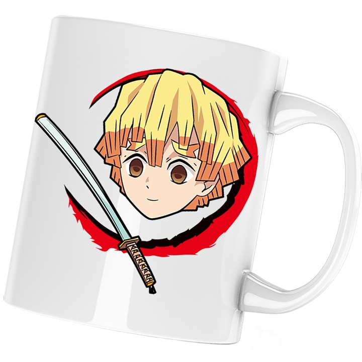 Cana Demon Slayer Zenitsu Agatsuma Bebe Karate, бял, 330 мл