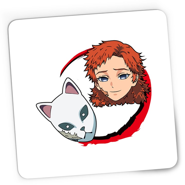 Гейминг подложка за мишка Demon Slayer Sabito Japan Girl, 21x19 см