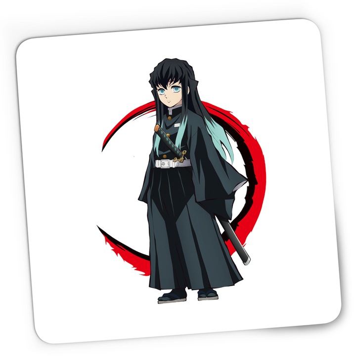 Подложка за мишка Gaming Demon Slayer Muichiro Tokito Samurai, 21x19 см