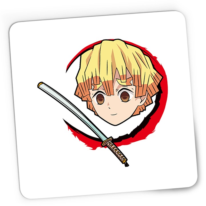 Подложка за мишка Gaming Demon Slayer Zenitsu Agatsuma Bebe Karate, 21x19 cm