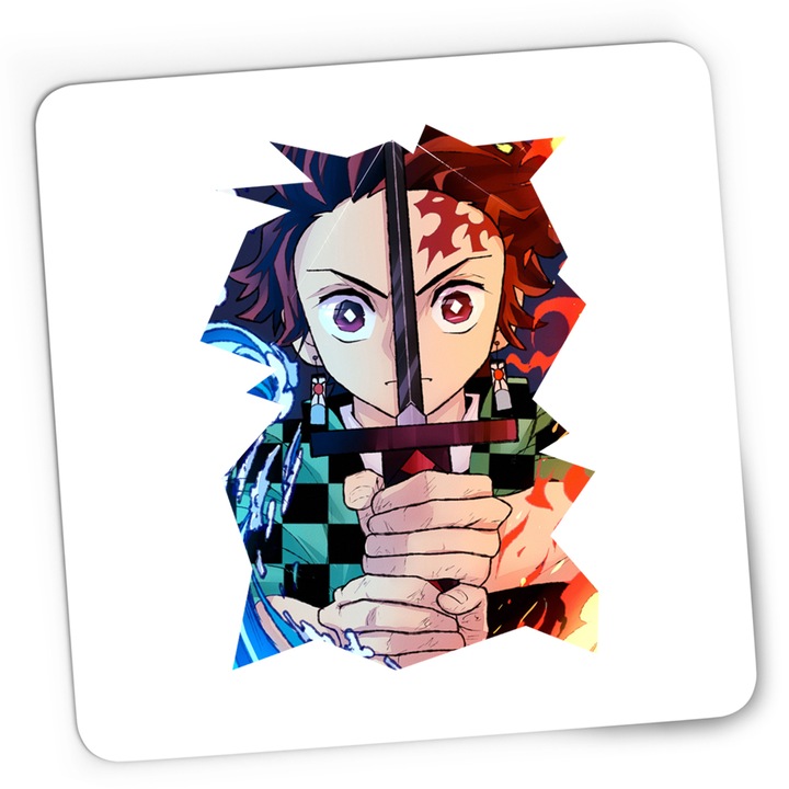 Гейминг подложка за мишка Demon Slayer Tanjiro Kamado Tiktok, 21x19 см