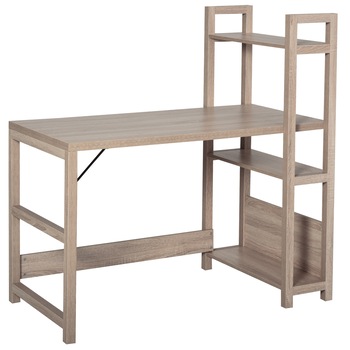 Birou pentru computer HomCom, PAL, 120 x 67 x 120.5 cm, Stejar Birou pentru computer HomCom, PAL, 120 x 67 x 120.5 cm, Stejar