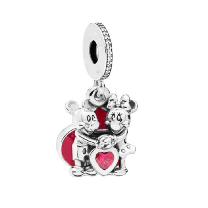 Talisman compatibil Pandora, MePrecious, Argint, Minnie Love