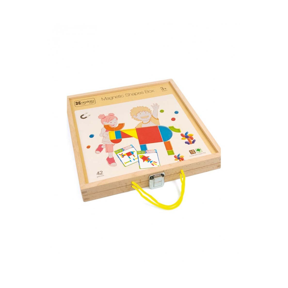 Set cu 42 de forme magnetice, 3 ani plus