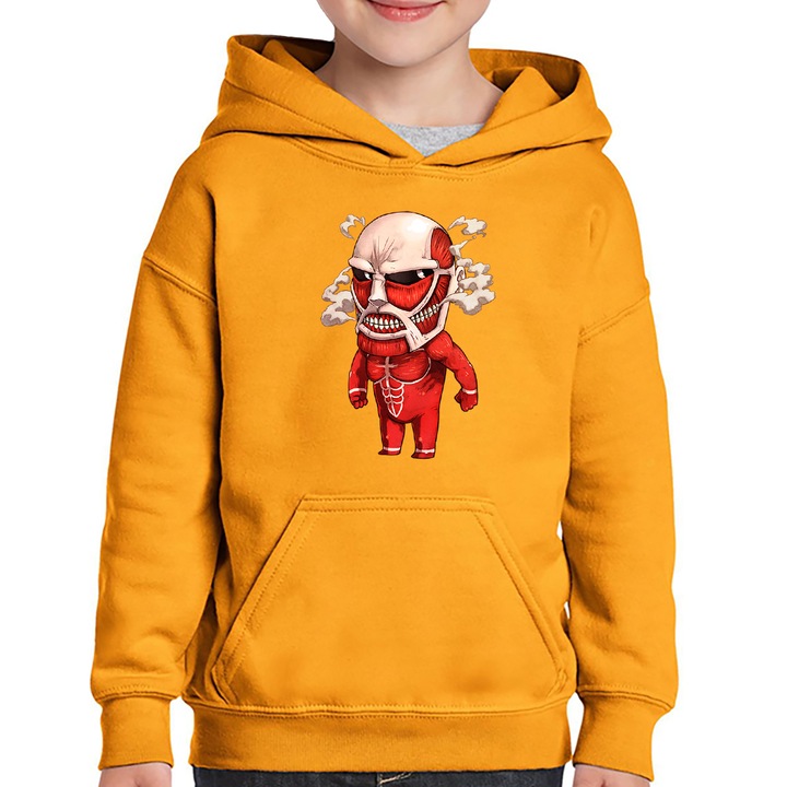 Hanorac copii Attack on Titan Anime Manga Creeper Horror, Portocaliu