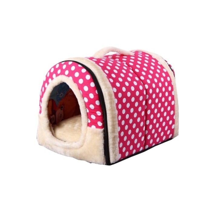 Pat culcus pentru caini sau pisici, dimensiune 40x35x35cm , roz . eR D L