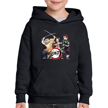 Hanorac copii Demon Slayer All Gang Anime, Negru Hanorac copii Demon Slayer All Gang Anime, Negru