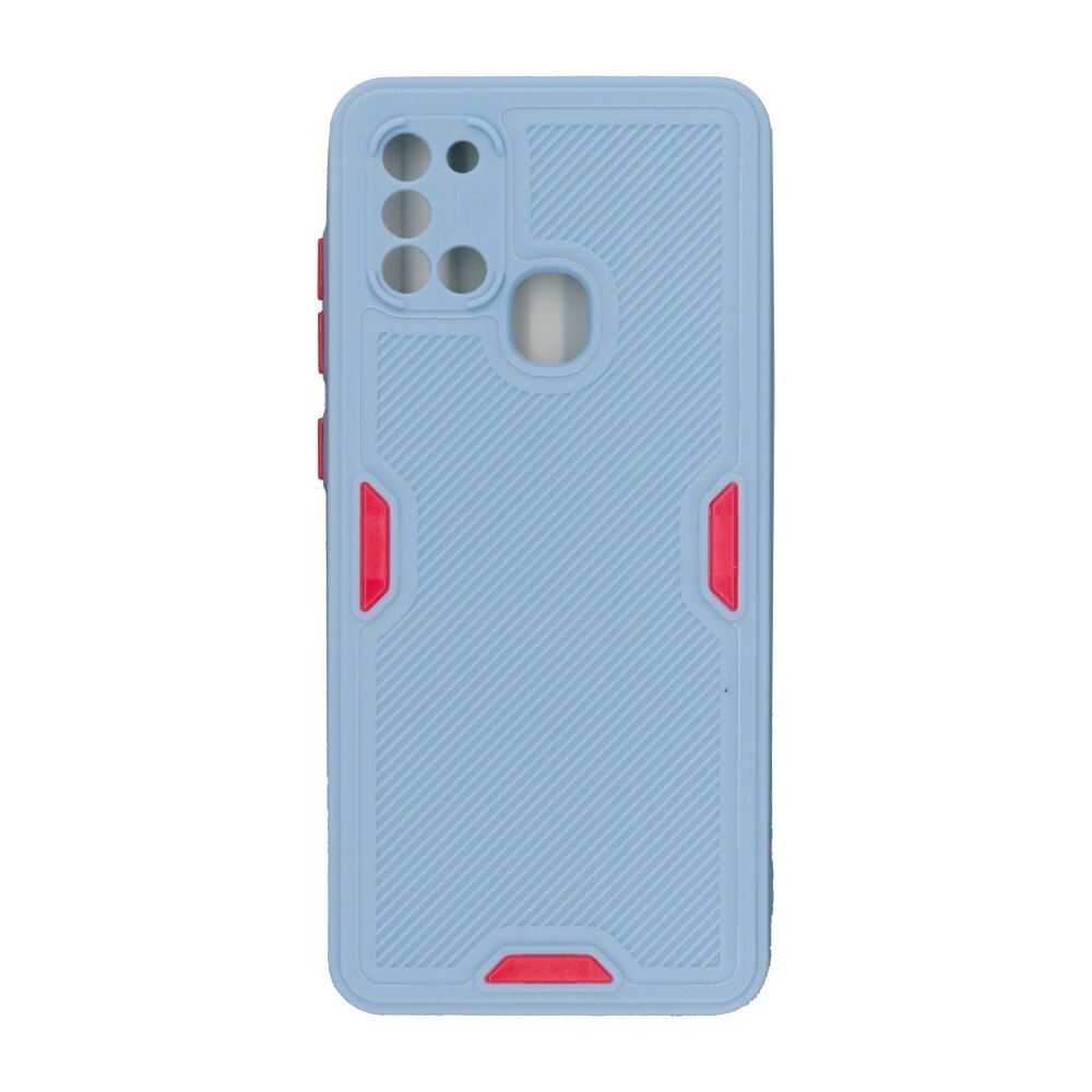 Bumper din silicon mat, bleu, pentru Samsung Galaxy A21s