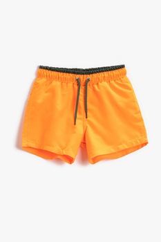 KOTON, Pantaloni scurti de baie cu talie ajustabila, Oranj, 98-104 CM KOTON, Pantaloni scurti de baie cu talie ajustabila, Oranj, 98-104 CM