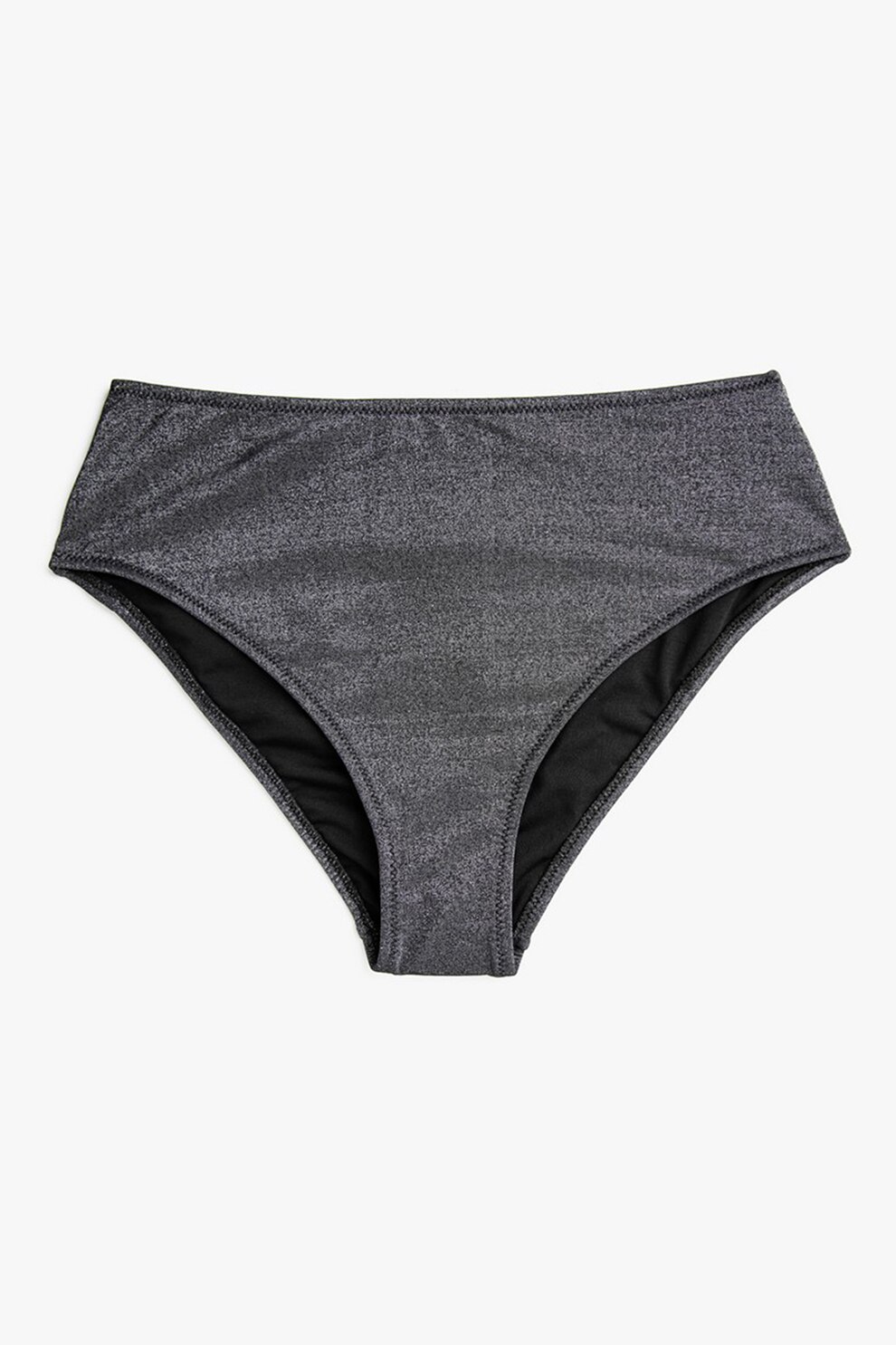 KOTON, Slip cu aspect metalizat, Gri inchis, S