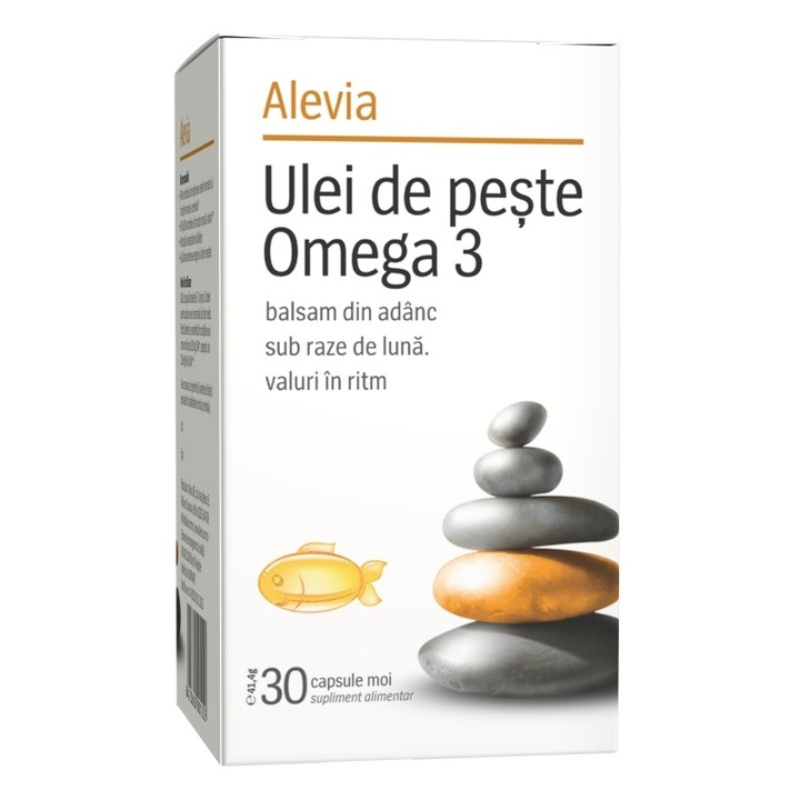 Ulei de somon, Alevia Omega 3, 30 capsule