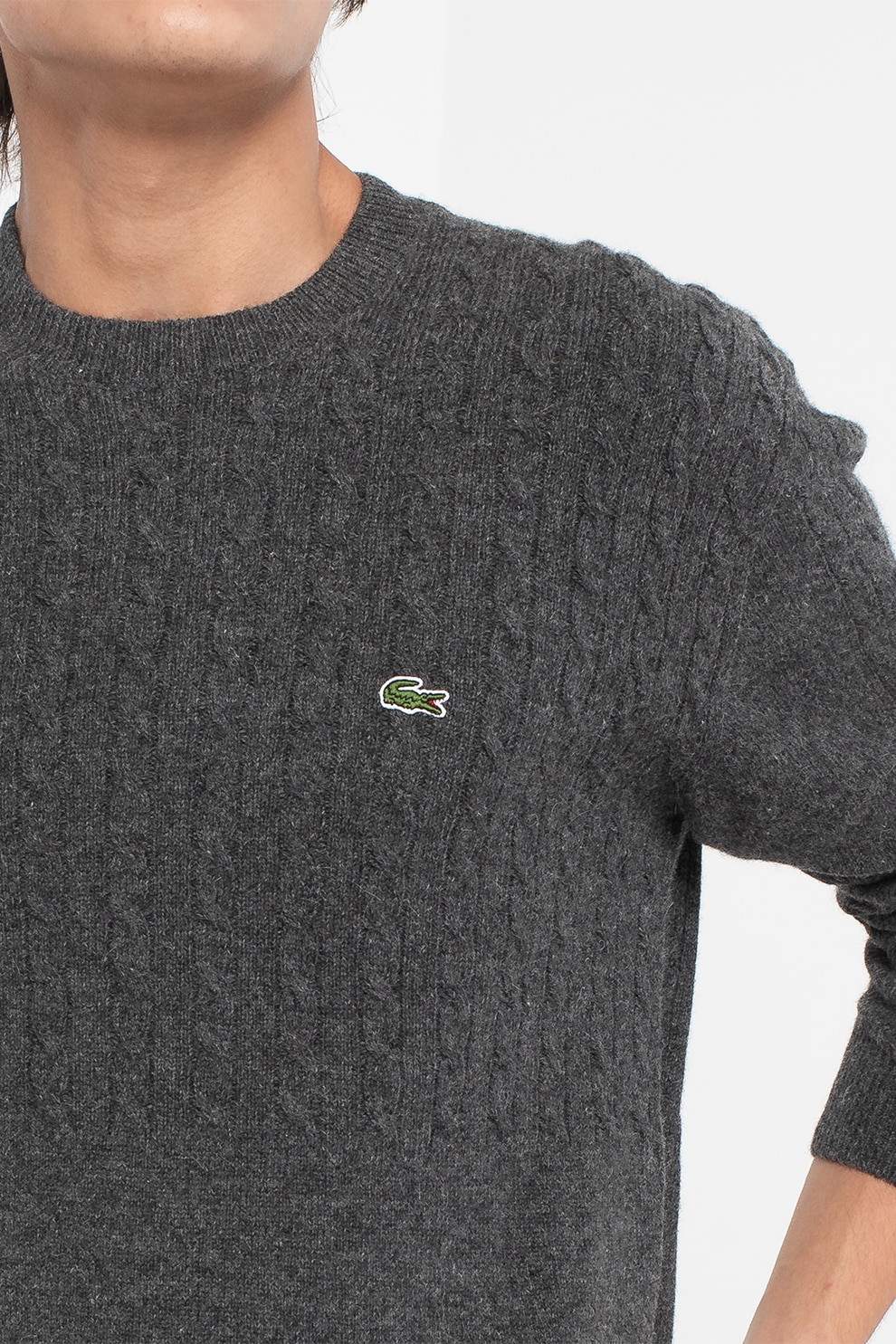 lacoste lambswool sweater