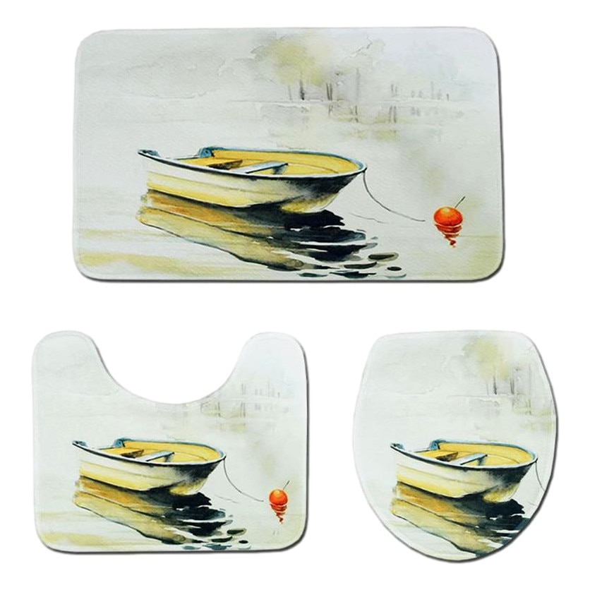 Set 3 Covorase Baie FizioTab, Antiderapante, Model Vapor