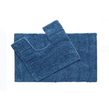 Set covorase de baie din bumbac, albastru, SG, 80x50 cm / 50x40 cm Set covorase de baie din bumbac, albastru, SG, 80x50 cm / 50x40 cm