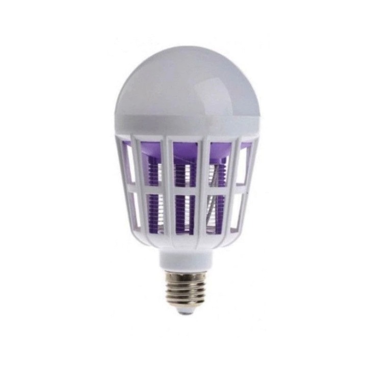 Bec LED Anti Insecte cu lumina alba naturala puternica 12W